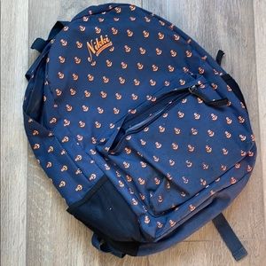 Navy blue backpack w/anchors